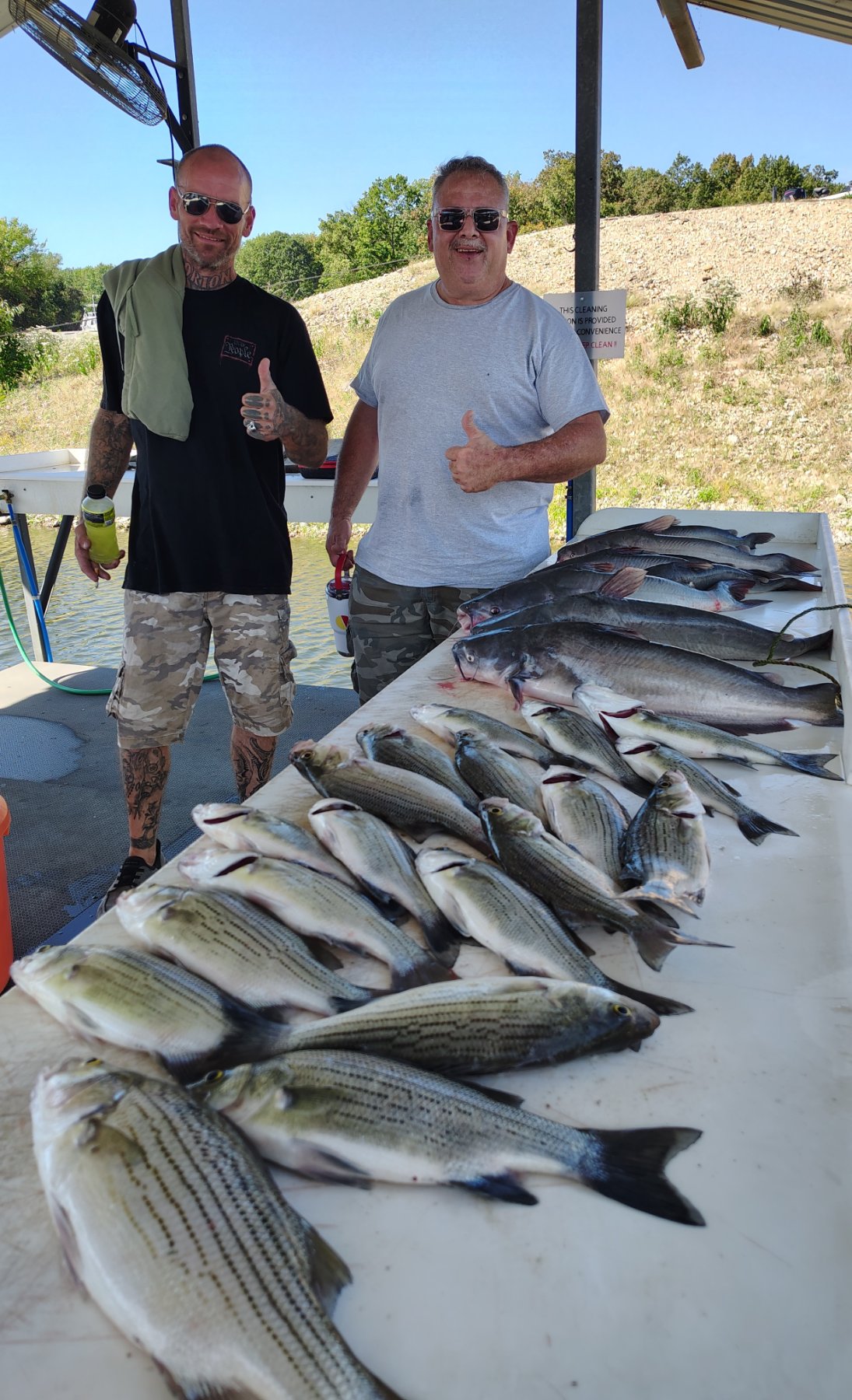 Windy Main Lake Points Produce White Bass